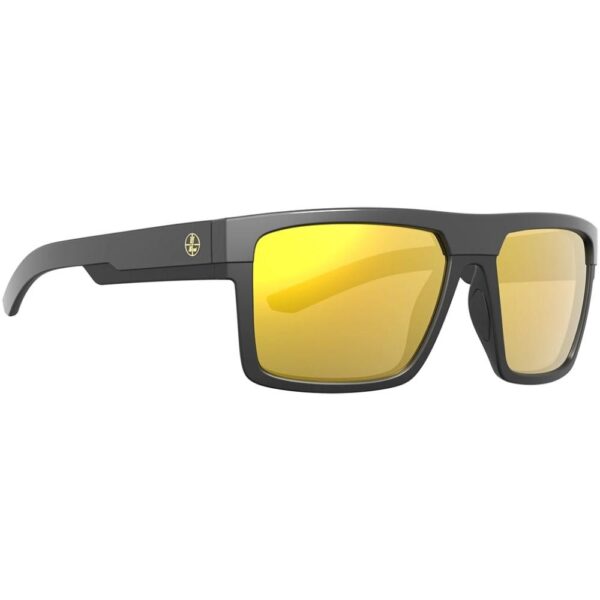 Leupold Becnara Sunglasses Matte/Gloss Black with Orange Mirror - Precision Shot Firearms