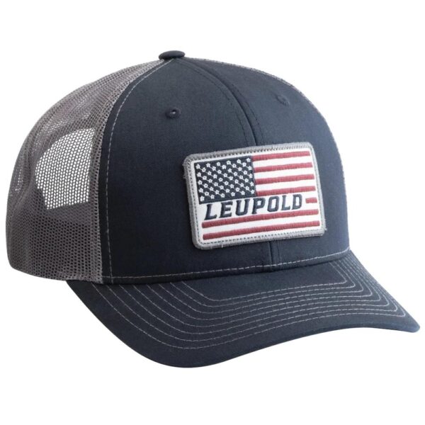 Leupold Flag Trucker Hat Navy/Gray - Precision Shot Firearms