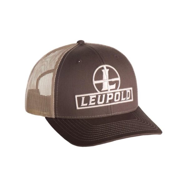 Leupold Reticle Trucker Hat Brown/Khaki - Precision Shot Firearms