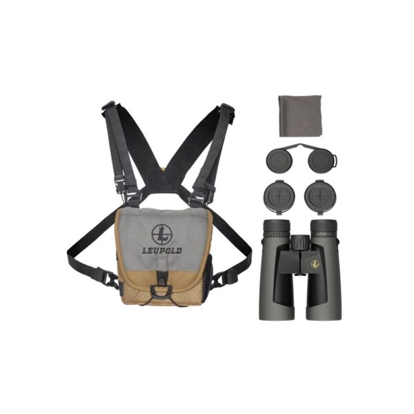 Leupold BX-2 Alpine HD Binocular with Harness 12x52mm Roof - Shadow Gray - Precision Shot Firearms