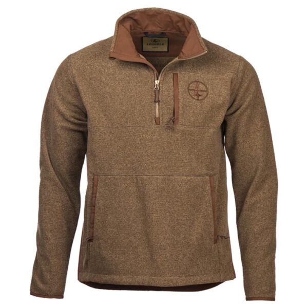 Leupold Make Ready 1/4 Zip Fleece Jacket Bone Brown M - Precision Shot Firearms