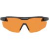 Leupold Sentinel Sunglasses Matte Black Orange Lens Laser Safe - Precision Shot Firearms