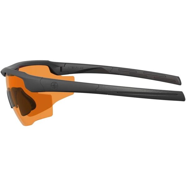 Leupold Sentinel Sunglasses Matte Black Orange Lens Laser Safe - Precision Shot Firearms