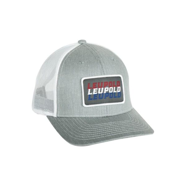 Leupold Patriot Trucker Hat Heather Grey/White - Precision Shot Firearms