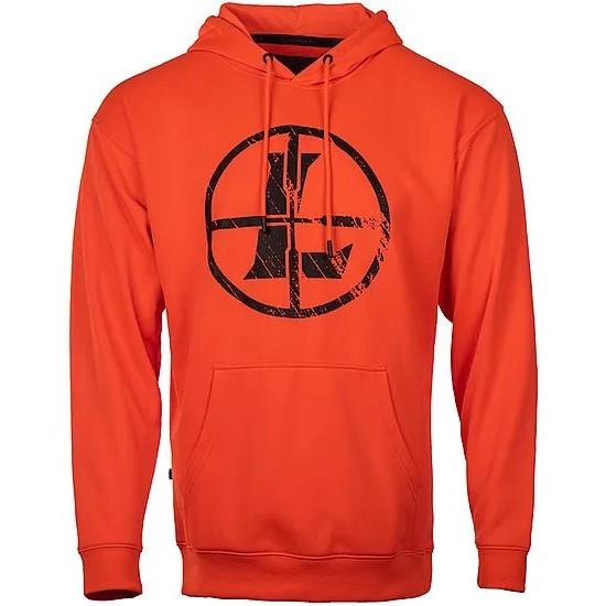 Leupold Distressed Reticle Performance Men's Hoodie Blaze Orange XL - Precision Shot Firearms