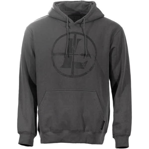 Leupold Distressed Reticle Hoodie Gunmetal XL - Precision Shot Firearms