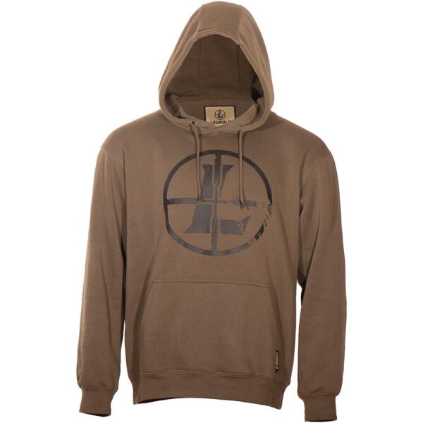 Leupold Distressed Reticle Hoodie Otter 2XL - Precision Shot Firearms