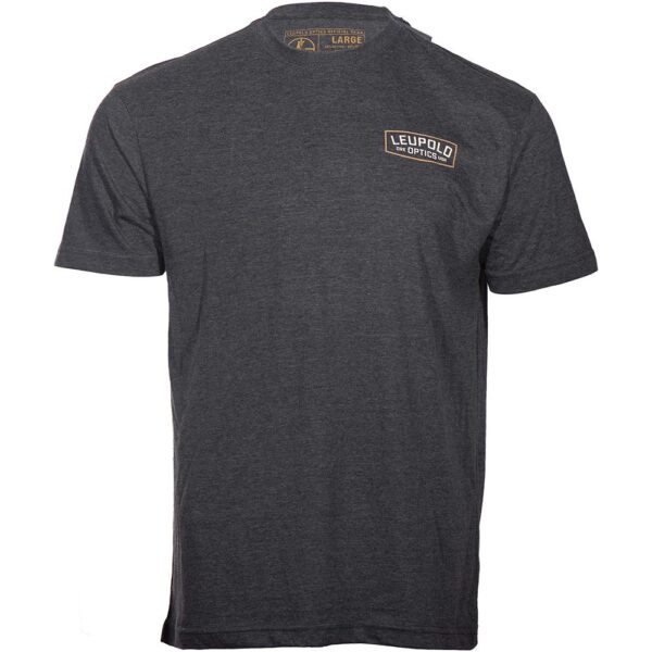 Leupold Badge Short Sleeve Shirt Charcoal M - Precision Shot Firearms