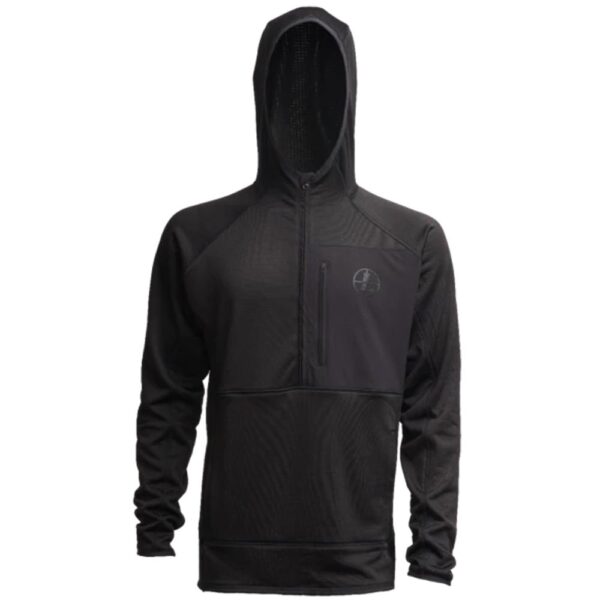 Leupold Velum Half Zip Hooded Fleece Sweatshirt Charcoal XL - Precision Shot Firearms