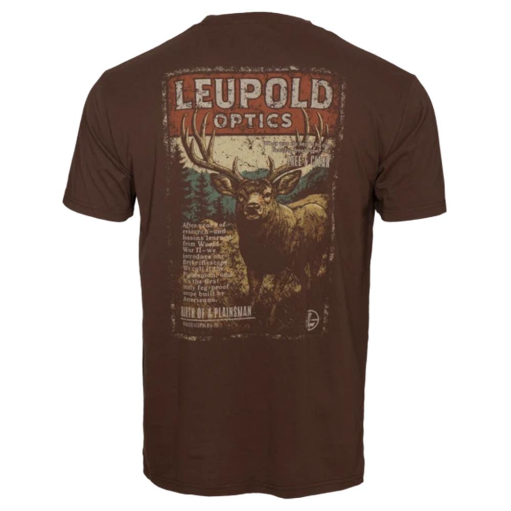 Leupold Magazine Short Sleeve Shirt Brown Heather M - Precision Shot Firearms