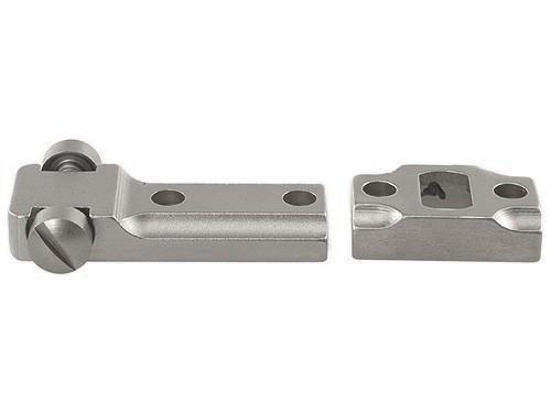 Leupold 2-Piece Standard Steel Base - Savage 10/110 Round Rear Receiver Silver - Precision Shot Firearms