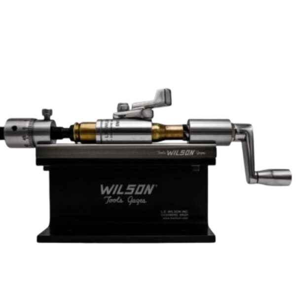 Wilson Stainless Case Trimmer Kit with Micro-Adjust Stop .50 Cal wtih 50 BMG Case Holder Stand and Clamp TiN Cutter - Precision Shot Firearms