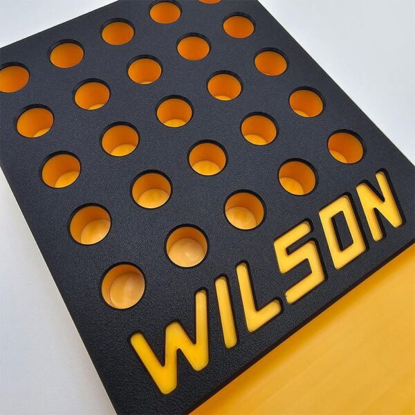 L.E. Wilson Reloading Tray with Bullet/Primer Cup .380" 25 Hole Black/Yellow - Precision Shot Firearms