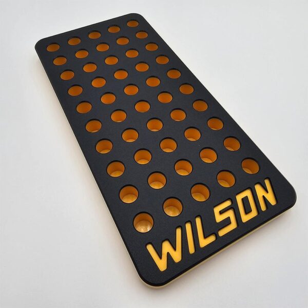 L.E. Wilson Reloading Tray .473" 50 Hole Black/Yellow - Precision Shot Firearms