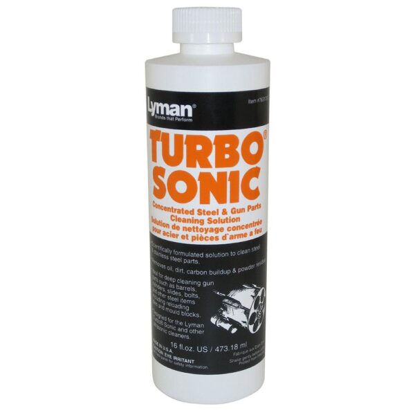 Lyman Turbo Sonic Ultrasonic Steel & Gun Parts Cleaning Solution - 16 oz - Precision Shot Firearms