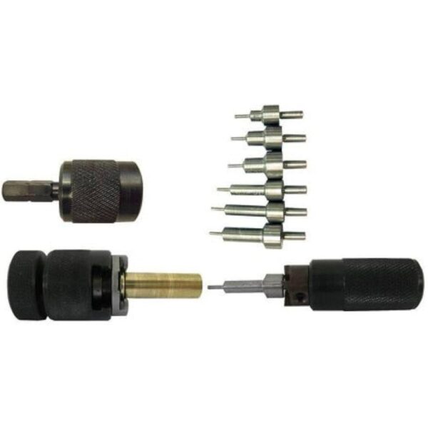 Lyman E-ZEE Trimmer Handgun Set & Pilots for 9mm .38 Spl .357 .40 S&W .44 Mag & 45 ACP - Precision Shot Firearms