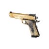 EAA Girsan MC1911 Gold Lux Handgun .38 Super 9rd Magazines(2) 5" Barrel Engraved Slide and Grips Luxury Case - Precision Shot Firearms