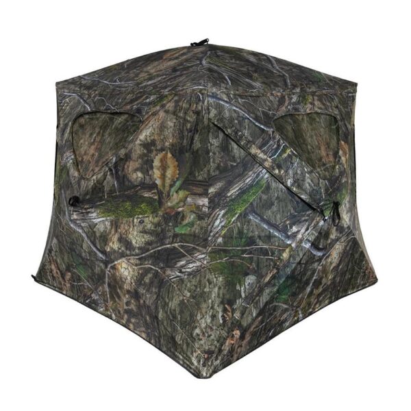 Ameristep Silent Brickhouse Wide Bottom Fire Retardant Ground Blind Mossy Oak Country DNA XL - Precision Shot Firearms