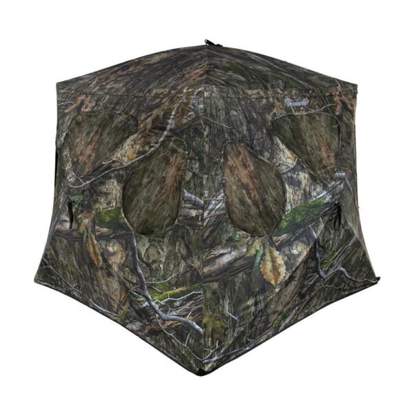 Ameristep Silent Brickhouse Wide Bottom Fire Retardant Ground Blind Mossy Oak Country DNA XL - Precision Shot Firearms