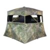 Ameristep Banshee Wide Bottom Extreme Fire Retardant Ground Blind Mossy Oak Country DNA XL - Precision Shot Firearms