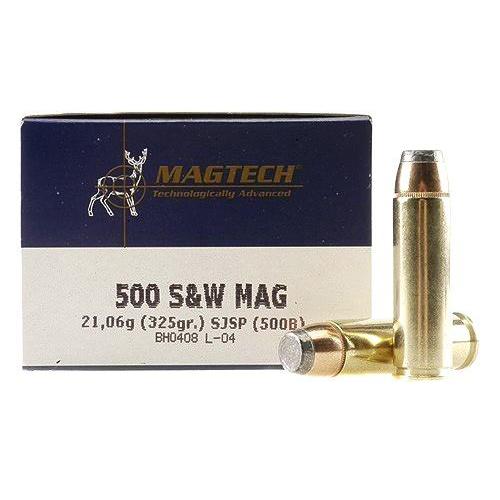MagTech Handgun Ammunition .500 S&W 325 gr JSP 1801 fps 20/ct - Precision Shot Firearms