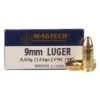MagTech Handgun Ammunition 9mm Luger 124 gr FMJ 1109 fps 1000/ct Case (20-50/ct Boxes) - Precision Shot Firearms