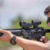 Meprolight M22 Self-Illuminated Reflex Sight Red MOA Triangle Black - Precision Shot Firearms