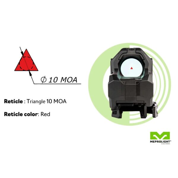 Meprolight M22 Self-Illuminated Reflex Sight Red MOA Triangle Black - Precision Shot Firearms