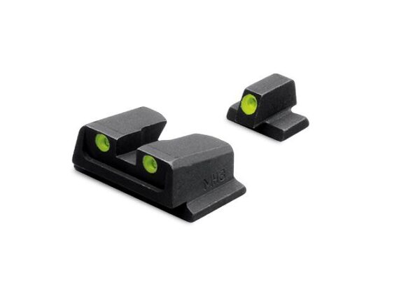 Meprolight Smith & Wesson Tru-Dot Night Sight Set - TD M&P Full Size Compact. 9mm .40 Fixed Set Green - Precision Shot Firearms