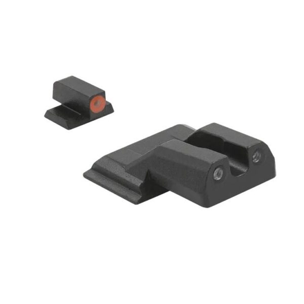 Meprolight Hyper-Bright Handgun Night Sight Orange Ring Front Green Rear for S&W M&P Shield - Precision Shot Firearms