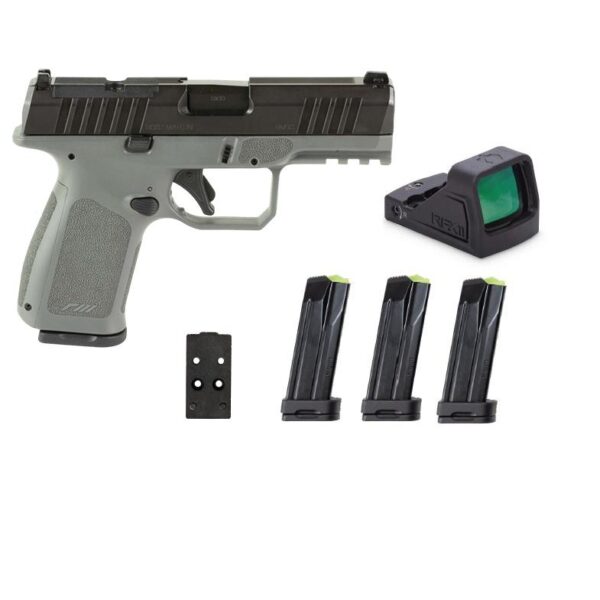 Rost Martin RM1C Handgun Bundle 9mm Luger 10rd (4) Magazines 4" Barrel Gray Viridian Red Dot Pistol Case CA Compliant - Precision Shot Firearms
