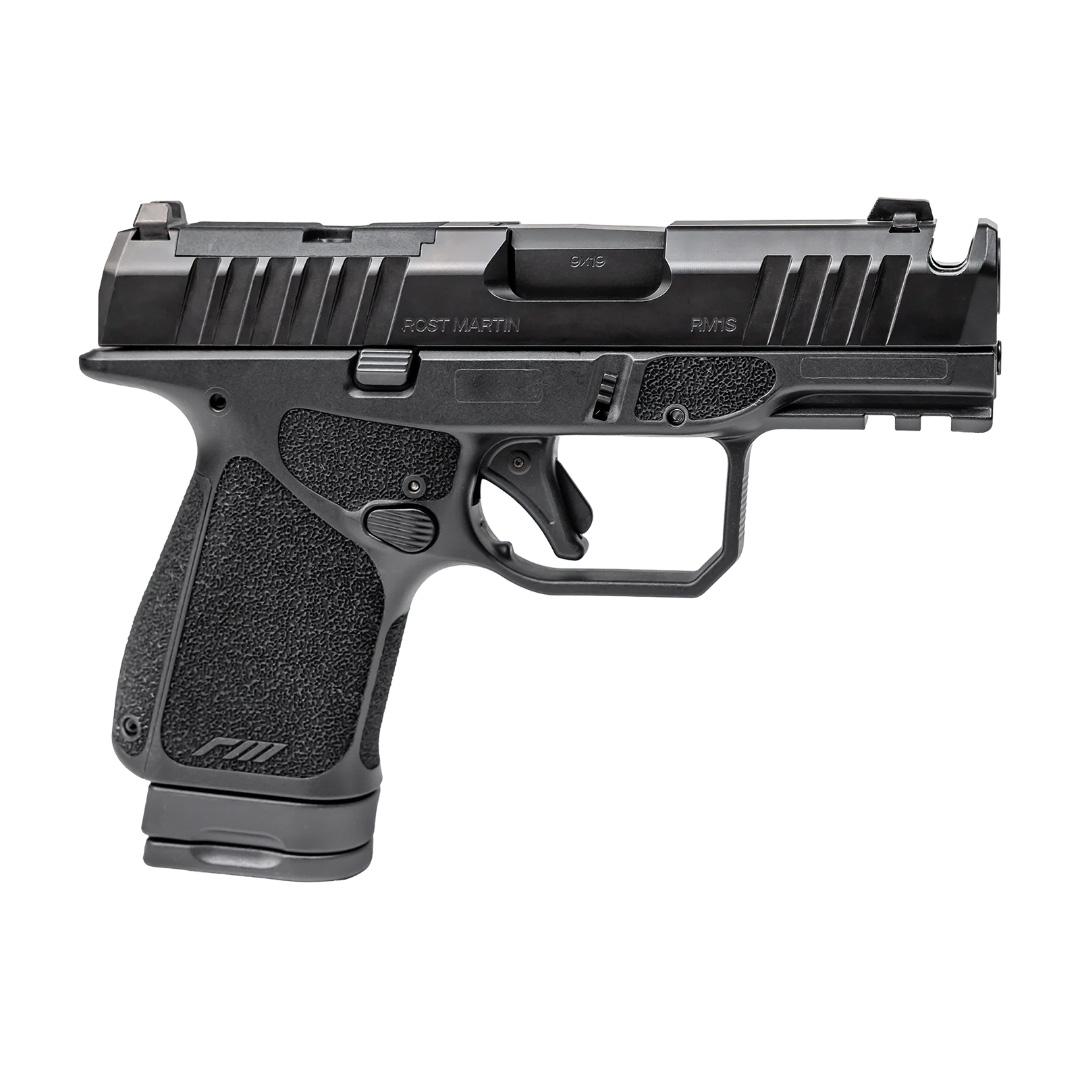 Rost Martin RM1S Comp Handgun 9mm Luger 12(1)&15(1)rd Magazines 3.6" Barrel Black Optic Ready - Precision Shot Firearms