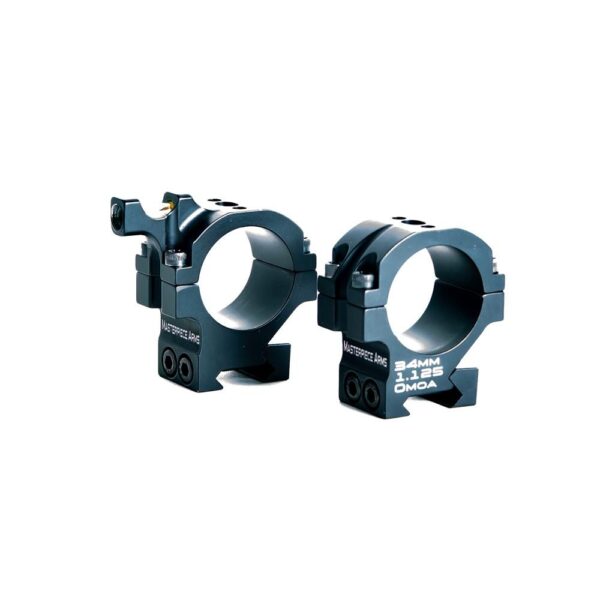 Masterpiece Arms BA Rings 34mm 1.25" Black - Precision Shot Firearms