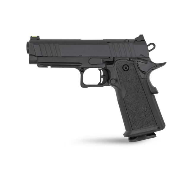 Tisas 1911 Duty 9 DS Handgun 9mm Luger 18rd Magazines(2) 4.25" Barrel Titanium Firing Pin Black w/Rail - Precision Shot Firearms
