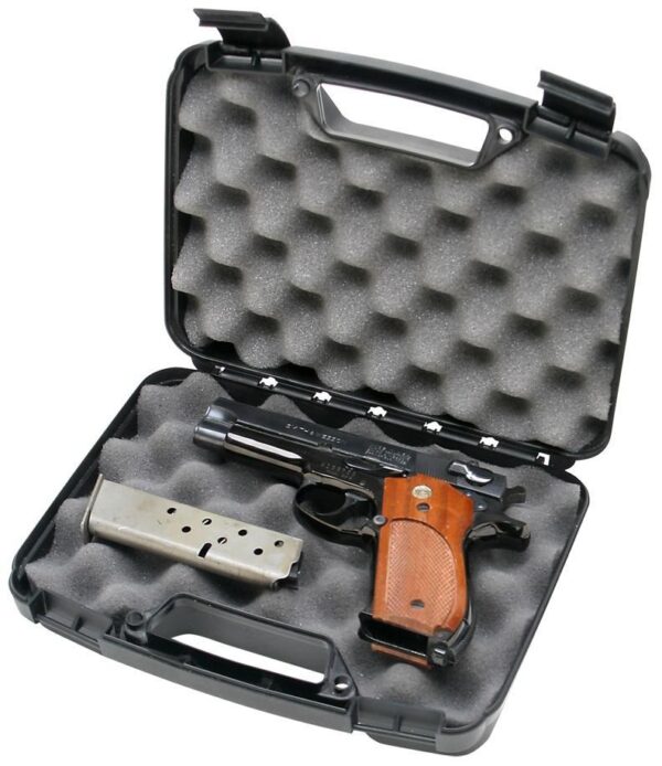 MTM Snap-Latch Single Handgun Case for Up to 4" Barrels - Black - Precision Shot Firearms