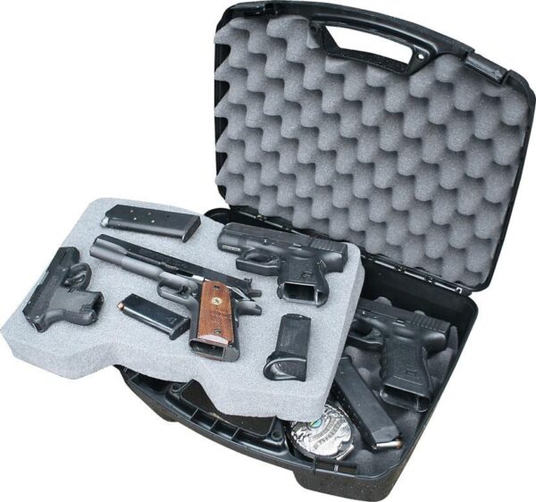MTM Snap-Latch Four 4 Pistol Case for Up to 8" Barrel - Black - Precision Shot Firearms