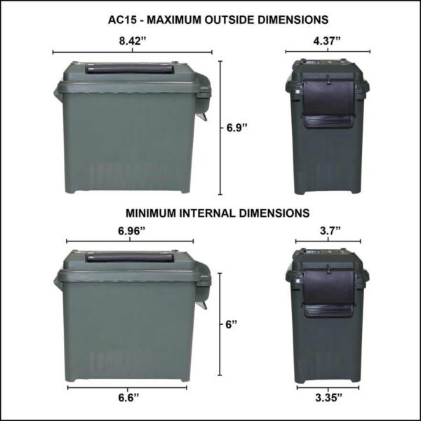 MTM Ammo Can Mini for Bulk Ammo - FDE - Precision Shot Firearms