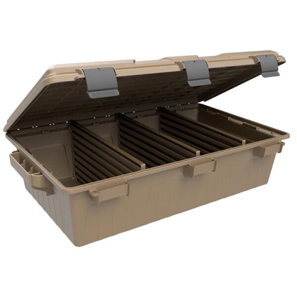 MTM Large Ammo Crate Divided Utility Box Dark Earth - Precision Shot Firearms