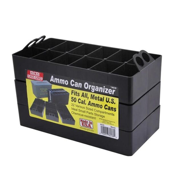 MTM Ammo Can Organizer .50 cal Black 3/ct - Precision Shot Firearms