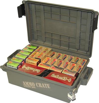 MTM Ammo Crate Utility Box Small 13"x9"x4.8" Army Green - Precision Shot Firearms