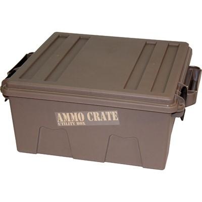 MTM Ammo Crate Utility Box Large 14"x13.5"x7.25" Dark Earth - Precision Shot Firearms