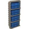MTM AR9M Ammo Rack with 8 P50-9M-24 Ammo Boxes Clear Blue and Dark Earth - Precision Shot Firearms