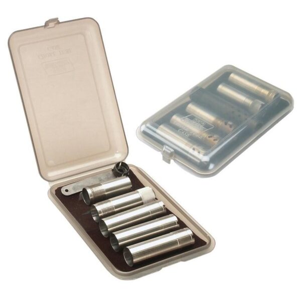 MTM Choke Tube Case for 6 Extended Tubes Clear Smoke - Precision Shot Firearms