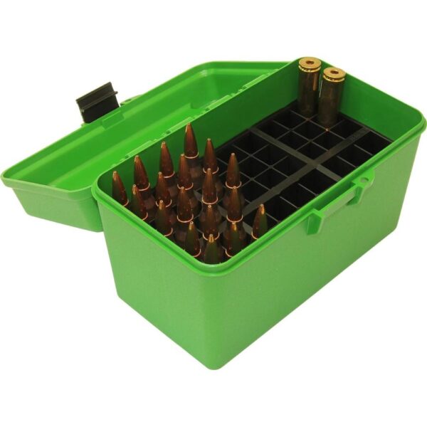 MTM Deluxe H-50 Series Rifle Ammo Box 300 WSM 300 Rem Ultra Mag Green - Precision Shot Firearms
