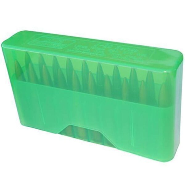 MTM J-20 Slip Top Ammo Box Clear Green - Precision Shot Firearms
