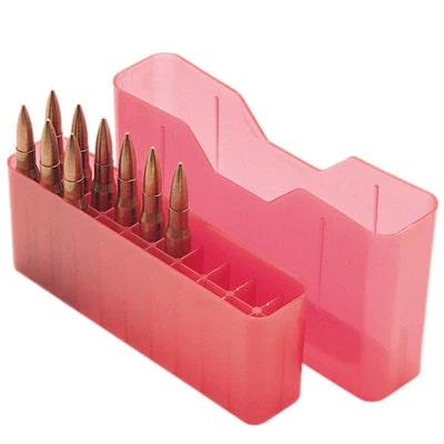 MTM J-20 Slip Top Ammo Box for WSM 45-70 to 30-30 20 Rounds Clear Red - Precision Shot Firearms
