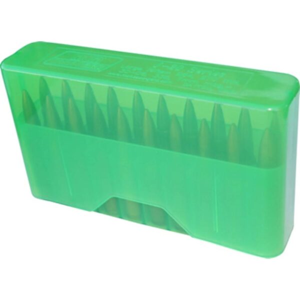 MTM J-20 Slip Top Ammo Box .17/.223/.222 Magnum Clear Green - Precision Shot Firearms
