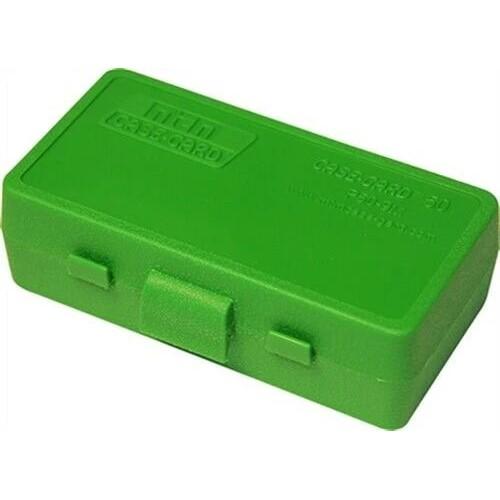 MTM Case Guard P-50 Series Handgun Ammo Box .25 / .32 Auto 50 Rounds Green - Precision Shot Firearms