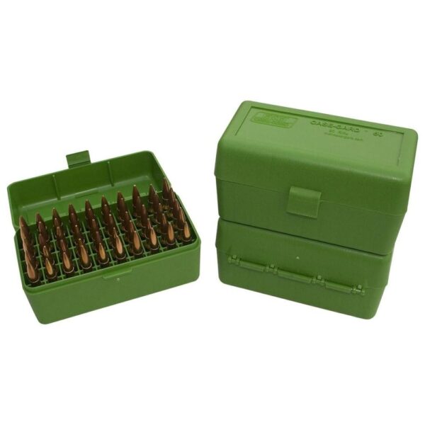 MTM Case-Gard R-50 Series Rifle Ammo Box Green - Precision Shot Firearms