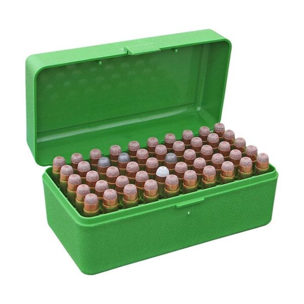 MTM Case-Gard R-50 Series Rifle Ammo Box .300 WSM/45-70/7mm R SAUM Green - Precision Shot Firearms